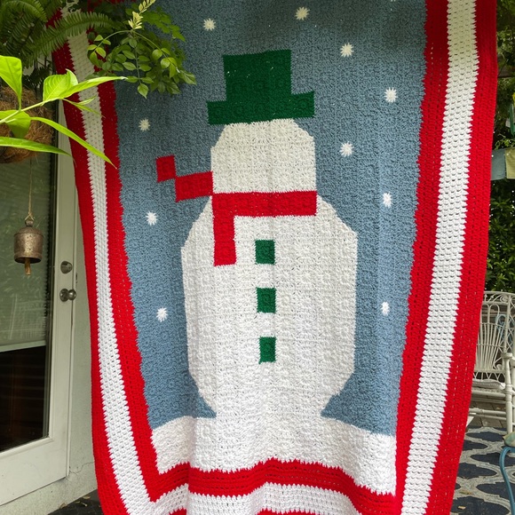 Handmade Snowman Quilt - Picture 3 of 6